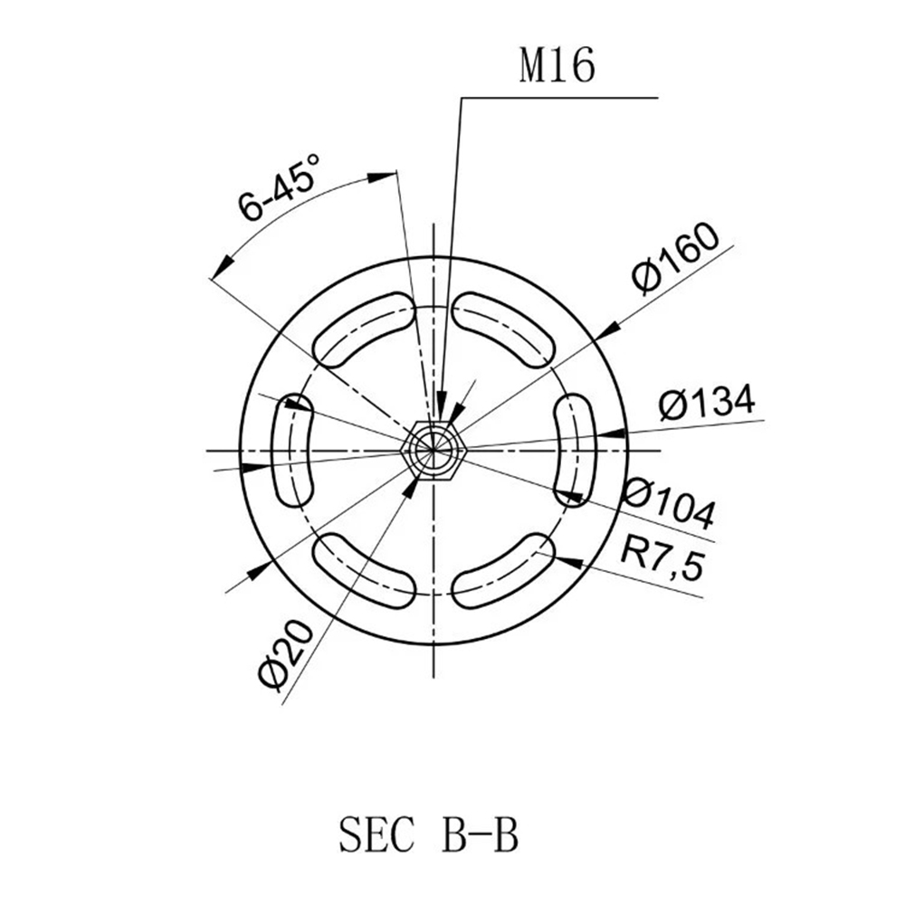 900mm Round Flange Ground Screw - Image 3